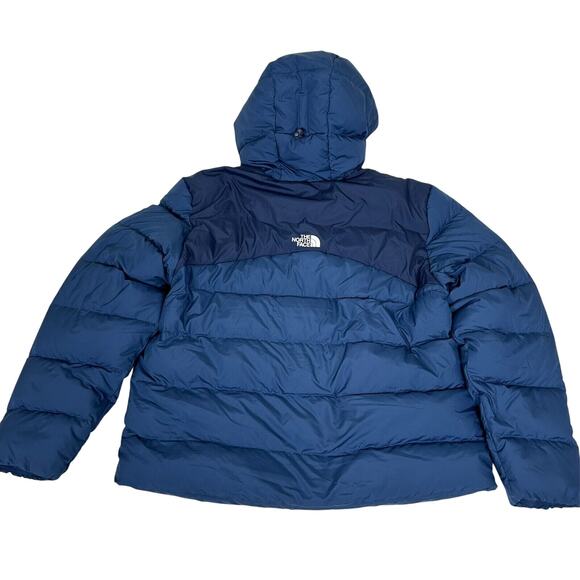 NWT Men's North Face Baltic Hoodie Insulated 600-Down Puffer Jacket XL Blue B3 - Picture 3 of 10